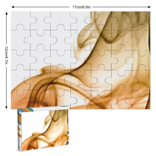 yanfind Picture Puzzle Abstract  Aroma Art Curve Dynamic Elegant Flow form Incense Magic Motion#363 Family Game Intellectual Educational Game Jigsaw Puzzle Toy Set