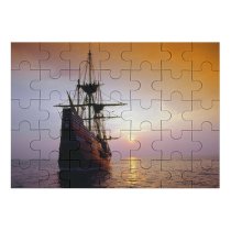 yanfind Picture Puzzle Tall Model Sea History Rigging Cultures  Sunset Mode Transport Outdoors Transportation Family Game Intellectual Educational Game Jigsaw Puzzle Toy Set