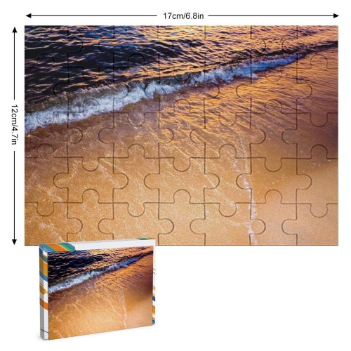 yanfind Picture Puzzle Landscapes Wave Sea Sky Wind Shore Ocean Sand Sunlight Family Game Intellectual Educational Game Jigsaw Puzzle Toy Set