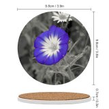 yanfind Ceramic Coasters (round) Wild Flower Stand Eden Pettle Grey Petal Purple Plant Violet Wildflower Morning Family Game Intellectual Educational Game Jigsaw Puzzle Toy Set