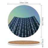 yanfind Ceramic Coasters (round) Mitchell Luo Architecture High Rise Building Gradient Sky Office Building Family Game Intellectual Educational Game Jigsaw Puzzle Toy Set