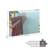 yanfind Picture Puzzle Golden Gate  Sailboat Fog Atmospheric Fixed  Channel Mist Architecture Nonbuilding Family Game Intellectual Educational Game Jigsaw Puzzle Toy Set