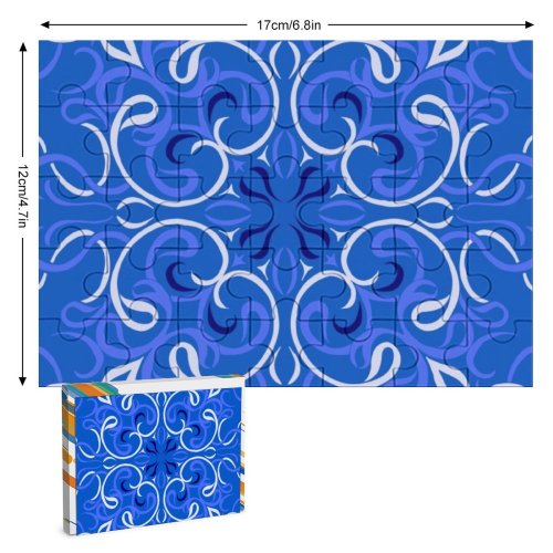 yanfind Picture Puzzle Spanish Portuguese Arabic Flooring Mexican Ceramics Flower Retro  Moroccan Curve Tradition Family Game Intellectual Educational Game Jigsaw Puzzle Toy Set