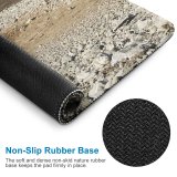 yanfind The Mouse Pad Bleak Field Rubble Raised Lonesome Dreariness Tree Waste Lonely Trail Desolated Drought Pattern Design Stitched Edges Suitable for home office game