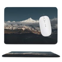 yanfind The Mouse Pad Scenery Range Glacier Slope Mountain Snow Free Ice Stock Outdoors Pattern Design Stitched Edges Suitable for home office game