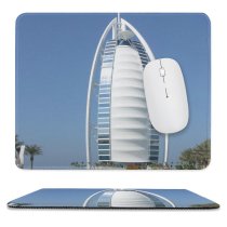 yanfind The Mouse Pad Block Metropolitan Headquarters Daytime Tower Outdoor Building Landmark Architecture Sky Dubai Area Pattern Design Stitched Edges Suitable for home office game