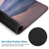yanfind The Mouse Pad Mountain Sunrise Foggy Lake Reflection Dawn Pattern Design Stitched Edges Suitable for home office game
