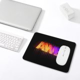 yanfind The Mouse Pad Dark Neon Colorful AMOLED Typography Pattern Design Stitched Edges Suitable for home office game