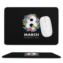 yanfind The Mouse Pad Dark Celebrations Minimal Woman's March Th Minimalist Pattern Design Stitched Edges Suitable for home office game