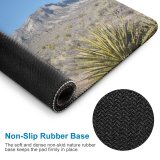 yanfind The Mouse Pad Chaparral Nevada Wilderness Canyon Plant Landscape Desert Mountainous Shrubland Rock Sky Mountain Pattern Design Stitched Edges Suitable for home office game