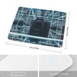 yanfind The Mouse Pad Blur Infinity Matrix Design Lens Grid Technology Electronics Light Picture Shapes Reflections Pattern Design Stitched Edges Suitable for home office game