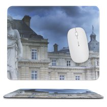 yanfind The Mouse Pad Building Building Sky Roofs Statue Cloud Sky Facade Classic Classical Monument Windows Pattern Design Stitched Edges Suitable for home office game