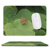 yanfind The Mouse Pad Vine Leaf Grapes Grape Wine Leaves Butterfly Cynthia (subgenus) Comma Insect Moths Pattern Design Stitched Edges Suitable for home office game