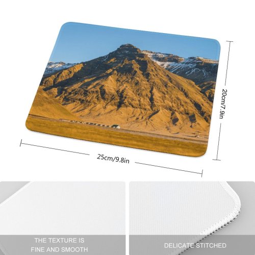 yanfind The Mouse Pad Landscape Peak Countryside Domain Iceland Pictures Outdoors Range Panoramic Roadtrip Public Pattern Design Stitched Edges Suitable for home office game