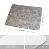 yanfind The Mouse Pad Flower Retro Motif Lace Flowers Classic Design Beige Visual Paisley Floral Wall Pattern Design Stitched Edges Suitable for home office game
