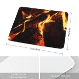 yanfind The Mouse Pad Alaska Pictures Outdoors Fire Free Burning Flame Campfire Bonfire Flames Usa Pattern Design Stitched Edges Suitable for home office game