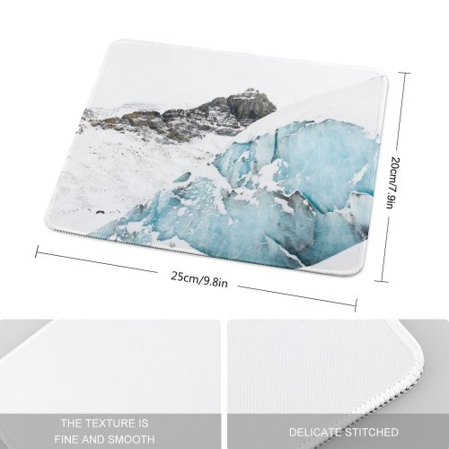 yanfind The Mouse Pad Domain Rock Columbia Explore Alberta Pictures Winter Outdoors Snow Tour Glacier Pattern Design Stitched Edges Suitable for home office game