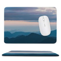 yanfind The Mouse Pad Landscape Peak Countryside Creative Pictures Outdoors Grey Range Panoramic Sky Mountain Pattern Design Stitched Edges Suitable for home office game