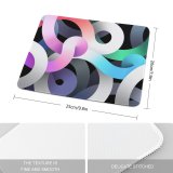 yanfind The Mouse Pad Abstract Air Silver Light Pattern Design Stitched Edges Suitable for home office game