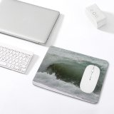 yanfind The Mouse Pad Wave Sea Coast Clean Waves Surf Wind Ocean Tide Sports Surfing Boardsport Pattern Design Stitched Edges Suitable for home office game