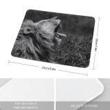 yanfind The Mouse Pad Blur Focus Whiskers Mane Wild Cat Depth Field Predator Wildlife Hunter Big Pattern Design Stitched Edges Suitable for home office game