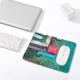 yanfind The Mouse Pad Boats Above Drone From Dock Sea Ocean Eye Bird's Watercrafts Aerial Shot Pattern Design Stitched Edges Suitable for home office game