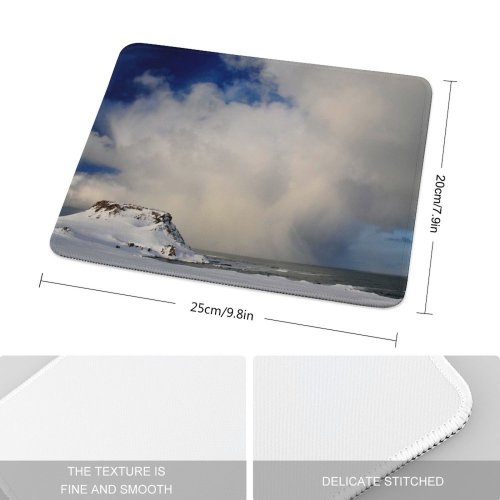 yanfind The Mouse Pad Domain Pictures Cloud Outdoors Snow Cumulus Glacier Cloudy Ice Public Meteorology Pattern Design Stitched Edges Suitable for home office game