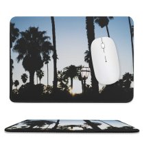 yanfind The Mouse Pad Silhouette Images Barbara PNG Usa Grey Plant Pictures Tree Wallpapers Arecaceae Palm Pattern Design Stitched Edges Suitable for home office game