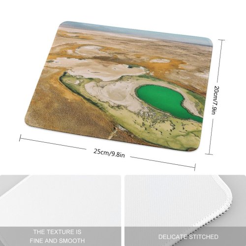 yanfind The Mouse Pad Drone Chile Norte Sudamerica Desierto Lagoon Domain Laguna Public Basin Texture Pattern Design Stitched Edges Suitable for home office game