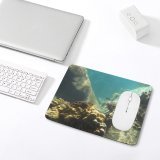 yanfind The Mouse Pad Marine Biology Scuba Snorkel Reef Reef Coral Seascape Sea Rock Scene Life Pattern Design Stitched Edges Suitable for home office game
