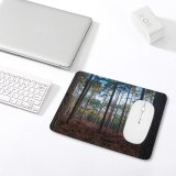 yanfind The Mouse Pad Abies Plant Woodland Forest Wilderness Grove Pictures Outdoors Grey Tree Fir Pattern Design Stitched Edges Suitable for home office game