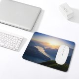 yanfind The Mouse Pad Dominic Kamp Lake Lucerne Landscape Mountains Sunset Switzerland Pattern Design Stitched Edges Suitable for home office game