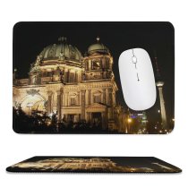 yanfind The Mouse Pad Building Building Classicism Dangerous Place Minster Church Structure City Night Sky Construction Pattern Design Stitched Edges Suitable for home office game
