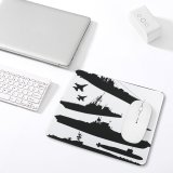 yanfind The Mouse Pad Battle Destruction Armed Vehicle Attack Forces Mass Ship Bombing Carrying Bomb Hydrogen Pattern Design Stitched Edges Suitable for home office game