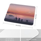 yanfind The Mouse Pad Coyle Lifestyle Goonies Evening Silhouette Minimal Art Landscape Panorama Pattern Design Stitched Edges Suitable for home office game