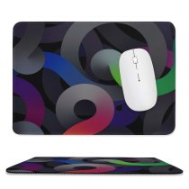 yanfind The Mouse Pad Abstract Air Space Dark Pattern Design Stitched Edges Suitable for home office game
