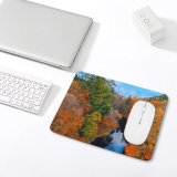 yanfind The Mouse Pad Abies Scenery Tree Autum Plant Leaf Fir Scotland PNG Fall Outdoors Pattern Design Stitched Edges Suitable for home office game