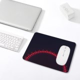 yanfind The Mouse Pad Black Dark London Eye Ferris Wheel Tourist Attraction Night Illuminated Pattern Design Stitched Edges Suitable for home office game