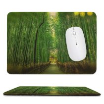 yanfind The Mouse Pad Blur Grass Landscape Light Defocused Sun Growth Garden Outdoors Leaves Dawn Bokeh Pattern Design Stitched Edges Suitable for home office game