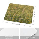 yanfind The Mouse Pad Agriculture Field Blossom Grass Domain Rural Plant Public Outdoors Farm Pasture Pattern Design Stitched Edges Suitable for home office game