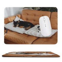yanfind The Mouse Pad Relaxation Furniture Pet Seat Bed Room Family Pillow Dog Rest Sofa Reclining Pattern Design Stitched Edges Suitable for home office game