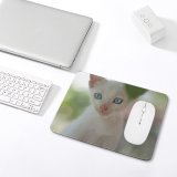 yanfind The Mouse Pad Funny Curiosity Sit Cute Cat Young Baby Eye Little Kitten Pet Whisker Pattern Design Stitched Edges Suitable for home office game