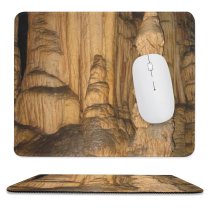 yanfind The Mouse Pad Cave Stalactite Outdoor Rock Cave Mountain Stalagmite Geology Rock Speleothem Formation Limestone Pattern Design Stitched Edges Suitable for home office game