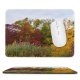 yanfind The Mouse Pad Abies Rouge Road National Plant Pictures Outdoors Stock Urban Tree Fir Pattern Design Stitched Edges Suitable for home office game