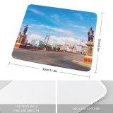 yanfind The Mouse Pad Metropolis Pernambuco Building Work Tourism Trip City Cloud Sky Light City Street Pattern Design Stitched Edges Suitable for home office game