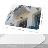 yanfind The Mouse Pad Elevation Building Balcony Facade Home Apartment Estate Real Property Architecture Greece Pattern Design Stitched Edges Suitable for home office game
