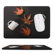 yanfind The Mouse Pad Free Coffee Pictures Lamp Plant Maple Cup Pottery Tree Images Leaf Pattern Design Stitched Edges Suitable for home office game