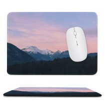 yanfind The Mouse Pad Abies Range Slovenia Tree Mountain Ribčev Snow Domain Plant Fir Purple Pattern Design Stitched Edges Suitable for home office game