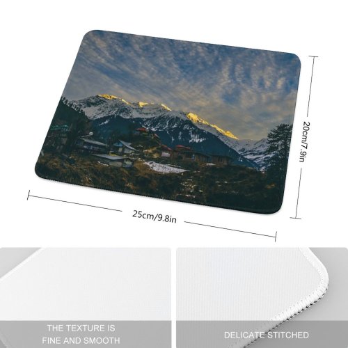 yanfind The Mouse Pad Vehicle Peak Building Abies Housing Plant Creative Aircraft Pictures Transportation Outdoors Pattern Design Stitched Edges Suitable for home office game