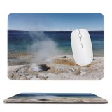 yanfind The Mouse Pad Eruption National Domain Pictures Outdoors Wy Grey Wyoming Volcano Park Public Pattern Design Stitched Edges Suitable for home office game